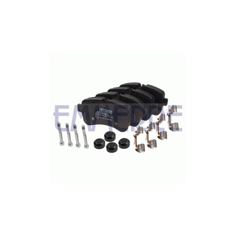 Set placute frana spate Iveco WVA 29232 - 1