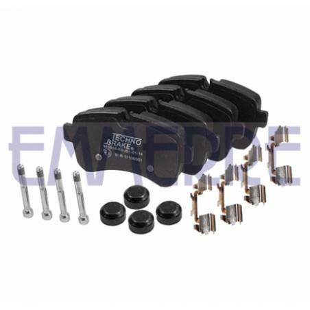 Set placute frana spate Iveco WVA 29232 - 1