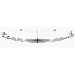 Arc fata Mercedes Actros MP1 6523200402 - 1