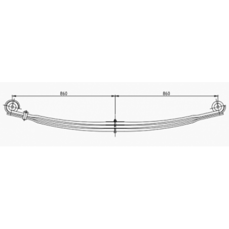 Arc fata Mercedes Actros MP1 6523200402 - 1