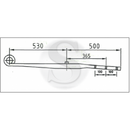 Arc semiremorca Schmitz 1 Foaie 09967500 - 1
