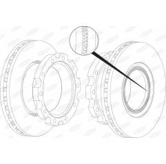 Disc frana punte ROR 21227349,02-RO005 - 3