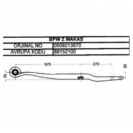 Arc suspensie BPW 0508213670,8815210019