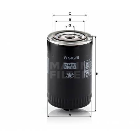 FILTRU ULEI W940/25 FX0038  0451103185  - 1