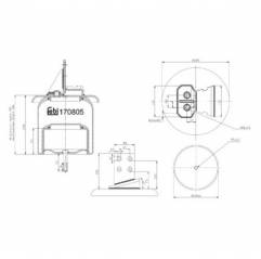 Perna aer completa Iveco Stralis 08188522,41026285 - 1