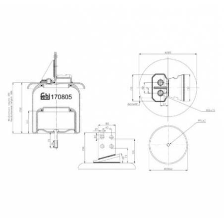 Perna aer completa Iveco Stralis 08188522,41026285 - 1