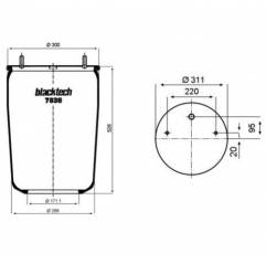 Perna aer fara panson punte Gigant-Krone 00246149,550011278