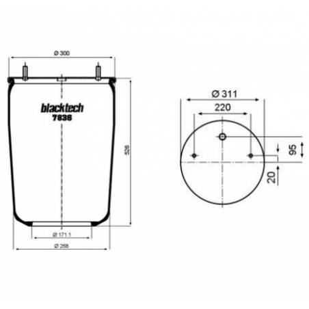 Perna aer fara panson punte Gigant-Krone 00246149,550011278