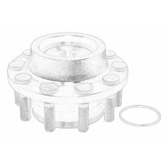 Butuc roata echipat cu rulment punte Gigant 709317876,GIG709317876