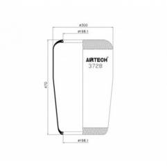 Perna aer ROLL BPW-Schmitz 0220024200,750212
