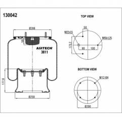 Perna aer completa Renault Magnum 5000745918,811MB - 1
