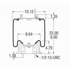 Perna aer completa cu alimentare prin prezon Daf LF55 1T15M8,135542