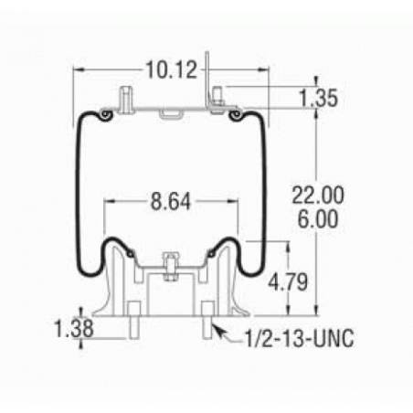 Perna aer completa cu alimentare prin prezon Daf LF55 1T15M8,135542