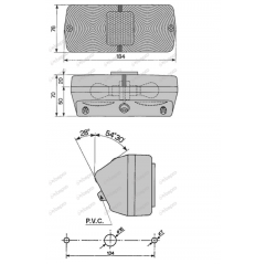 Dispersor lampa spate Ford 83960361, E4NN13R356AB