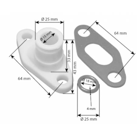 Flansa Pompa Fiat 6002-2,A61925,105285008, 74717102 14462881, 4673807, 4673810 Enpaco - 1