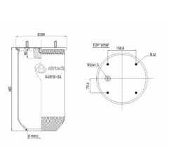 Perna aer fara panson SAF 2229260200,6504646G