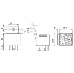 Releu multifunctional 5 pini 24V-20A - 3