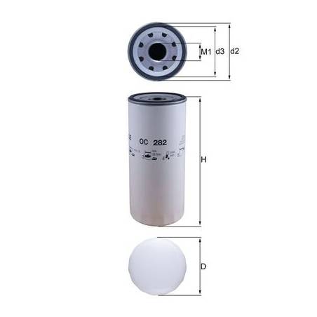 Filtru ulei by pass Volvo 21170573,21561284 - 1