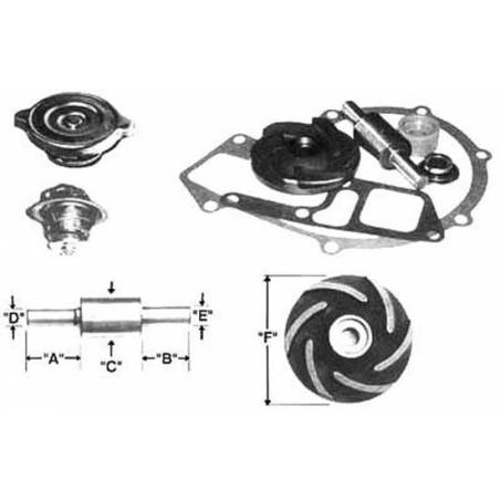 Kit Reparatie Pompa Apa John Deere RE37484 , 131-22 Bepco - 1