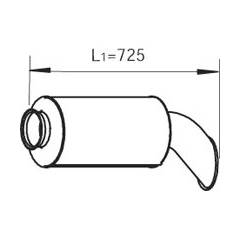 Toba esapament Volvo FH12/16 1676499,DIN80402