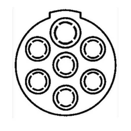Priza electrica 7 pini 24V