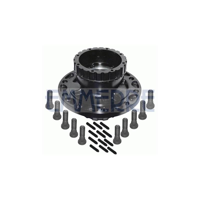 Butuc roata punte spate echipat cu rulmenti/inel abs/prezoane Volvo/Renault 7420535263,85107753 - 1