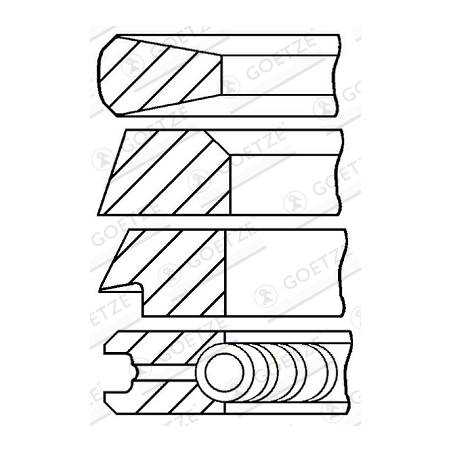 Set segmenti motor Mercedes  50011576 - 1