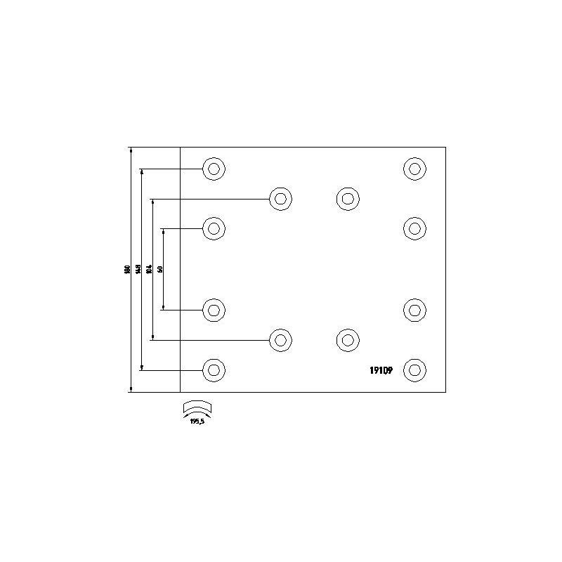 Set ferodouri spate Iveco EuroTrakker/Trakker WVA19110-19109 2992113 2992115 - 1