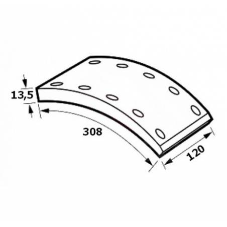 Set ferodouri STD Mercedes VWA 17928-17280