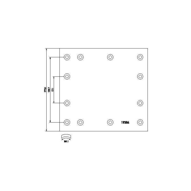 Set ferodouri Iveco EuroCargo/Volvo F WVA 19384-19385 1906176 2727246 - 1
