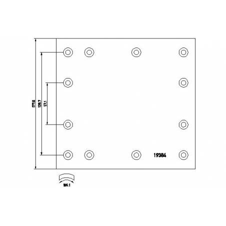Set ferodouri Iveco EuroCargo/Volvo F WVA 19384-19385 1906176 2727246 - 1