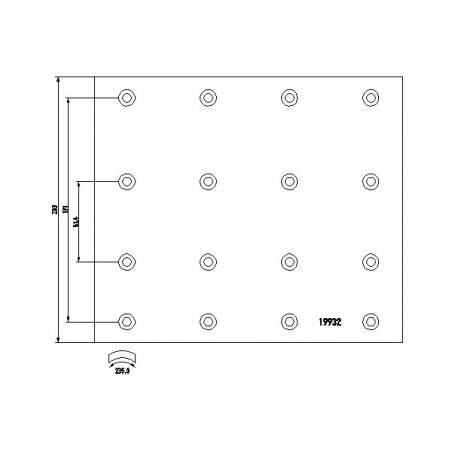 Set ferodouri fata-spate WVA 19932 R1 Scania 3-4 1516501 1535253 - 1