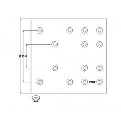 Set ferodouri WVA 19091-19098 R1 Iveco 2991760 2992006 - 1