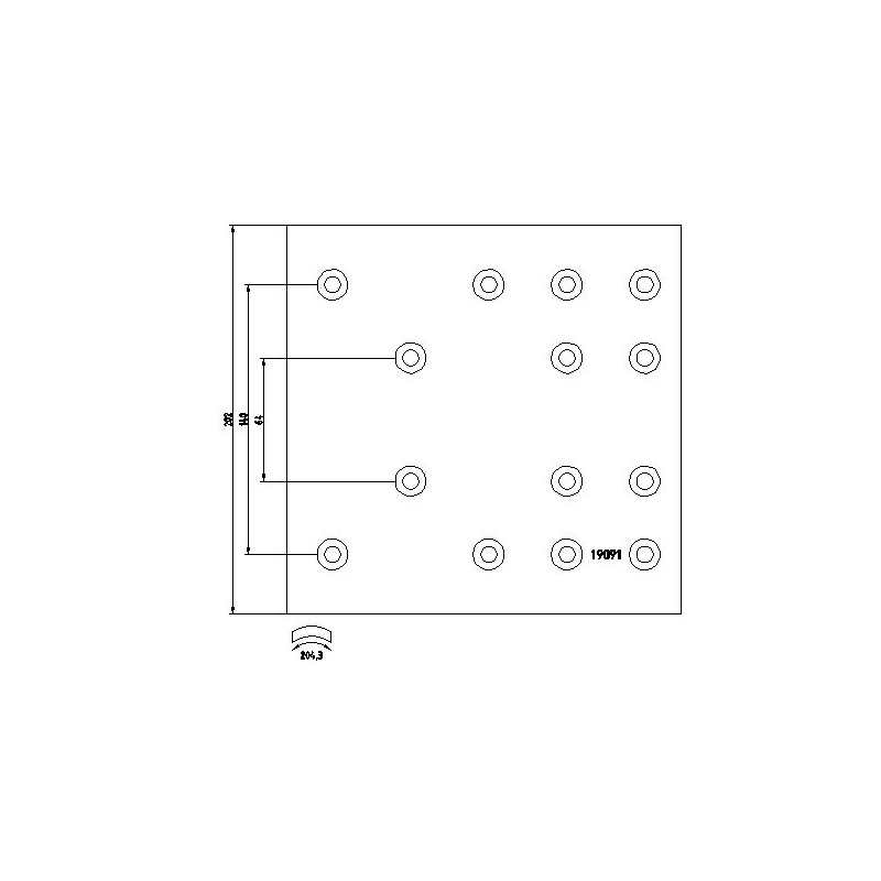 Set ferodouri WVA 19091-19098 R1 Iveco 2991760 2992006 - 1