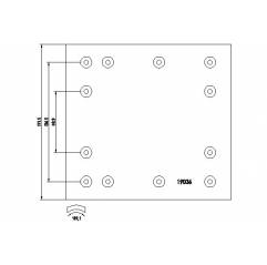 Set ferodouri STD WVA 19036-19037