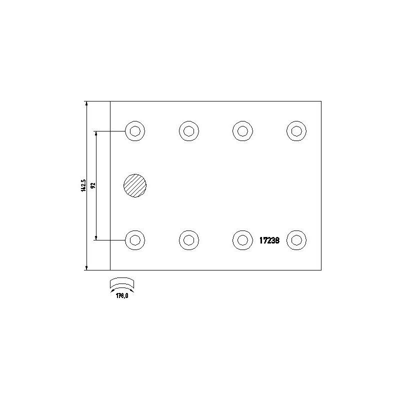 Set ferodouri STD Man F2000/F90 WVA 17683 81502210318 81502210516 - 1