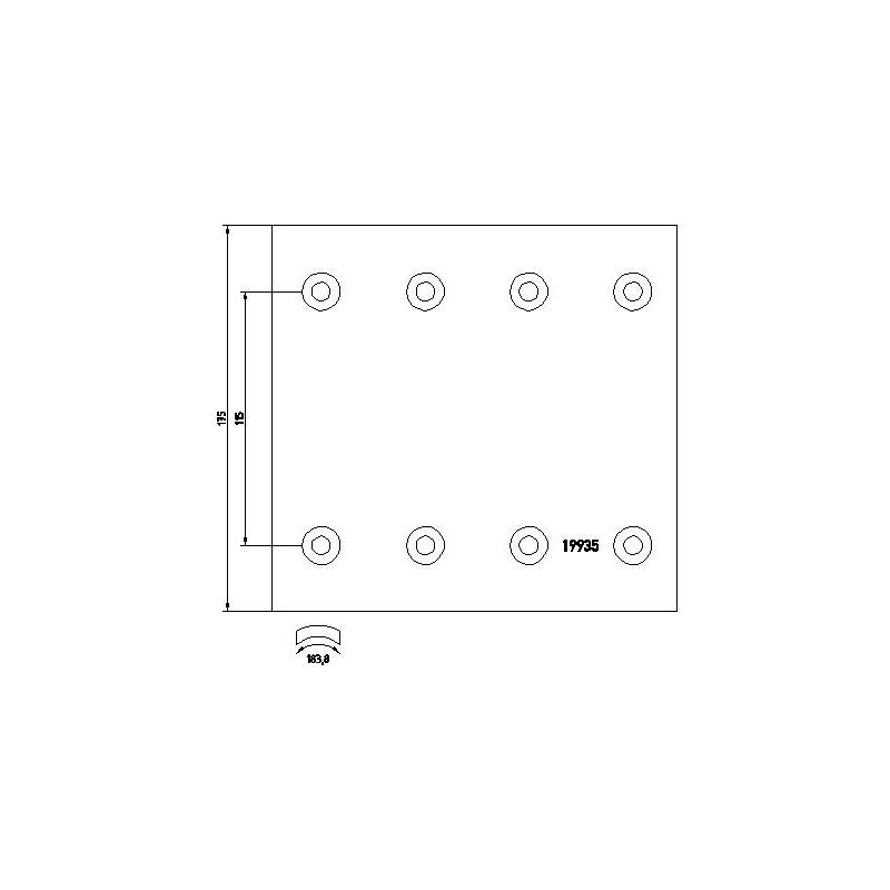 Set ferodouri WVA 19935 R1 5001860032 5000821817 - 1