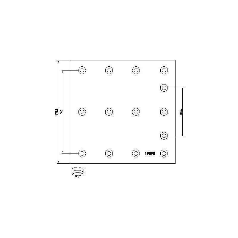 Set ferodouri fata-spate Volvo/Renault WVA 19090 STD - 1