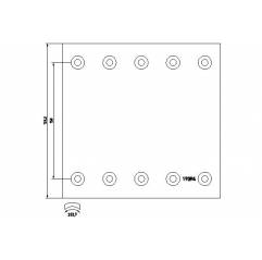 Set ferodouri punte BPW/SAF 19094 0309227260 3057391300 - 1