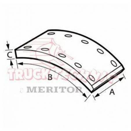 Set ferodouri STD punte SAF WVA 19030 - 1