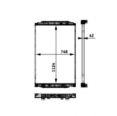 Radiator apa Iveco EuroTrakker/Stralis 500060750, 41214447
