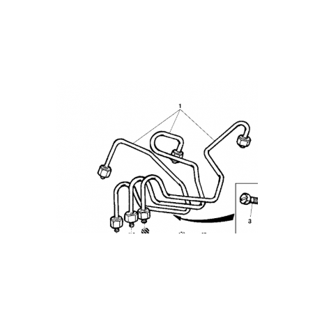 Set conducte injector John Deere RE502485