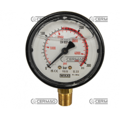 Ceas presiune cu glicerina Ø 63 mm, prindere verticala 1/4" Presiune lucru 0÷315 Bar