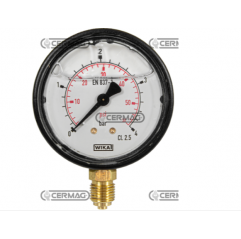 Ceas presiune cu glicerina Ø 63 mm, prindere verticala 1/4" Presiune lucru 0÷4 Bar
