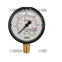 Ceas presiune cu glicerina Ø 63 mm, prindere verticala 1/4" Presiune lucru 0÷6 Bar