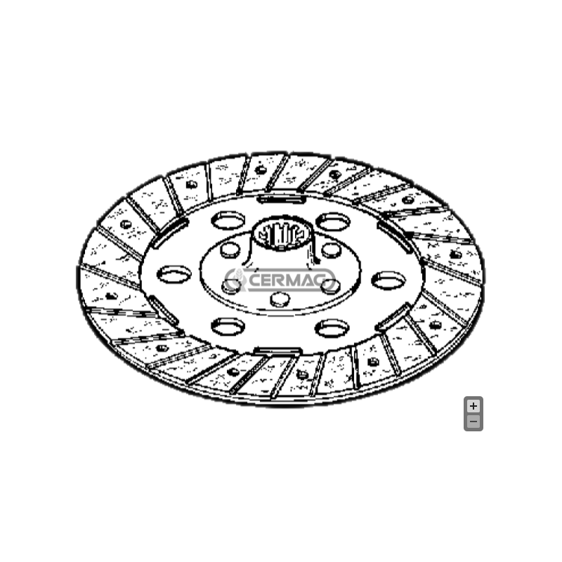 Disc ambreiaj Pasquali FI 190x10 Dinti - 1