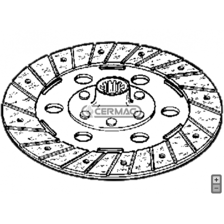 Disc ambreiaj Pasquali FI 190x10 Dinti - 1