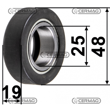 Rulment presiune Carraro 25x48x19 mm