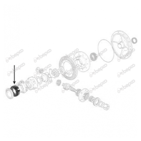 Rulment diferential Massey Ferguson 1277342C91 - 1