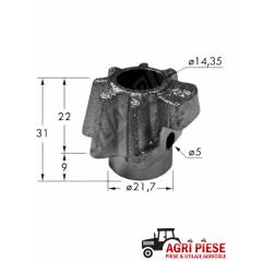 Pinion presa de balotat Claas 000009.1 - 3